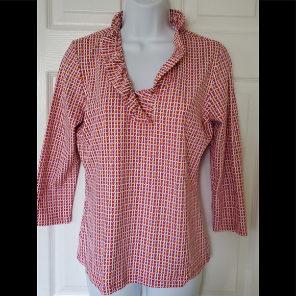 J. McLaughlin Tops - J.McLaughlin blouse with ruffle collar